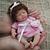 Boneca Reborn Bebê Silicone Sólido 20cm Menina Realista e Suave ao Toque ,Enviado do Brasil